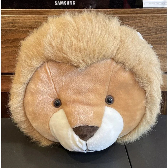 Mervyn's Pajama Pals Stuffed Animal Plush‎ Toy Lion Head Pillow Vintage - Picture 1 of 8